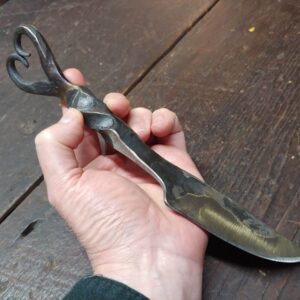 Heart Pommel Rail Spike Knife