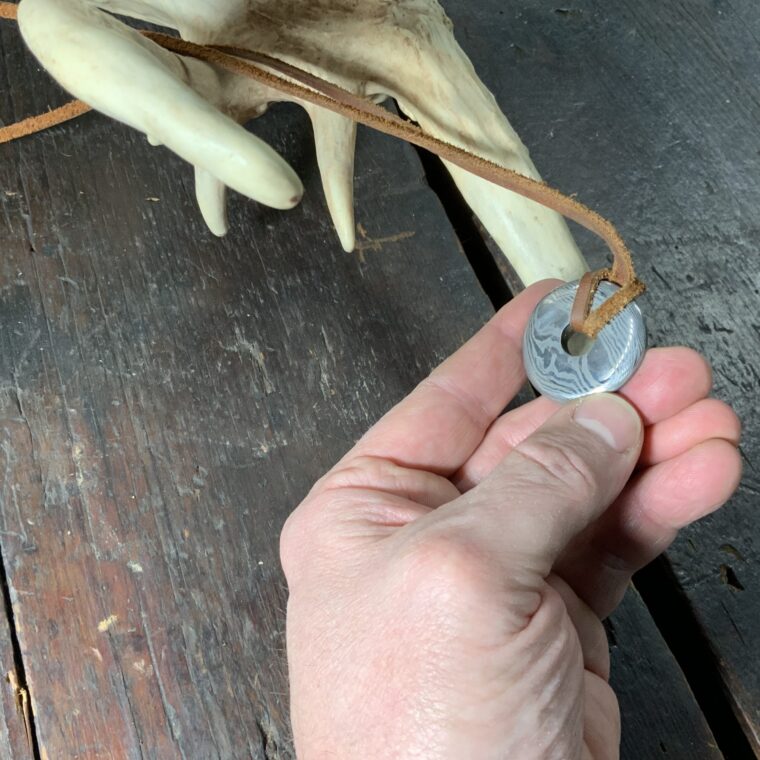 Damascus Annulus Necklace - Image 4